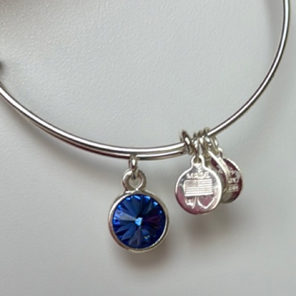 Alex and Ani blue stone bracelet